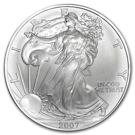 2007 1 oz Silver American Eagle BU 2007 1 oz Silver American Eagle BU